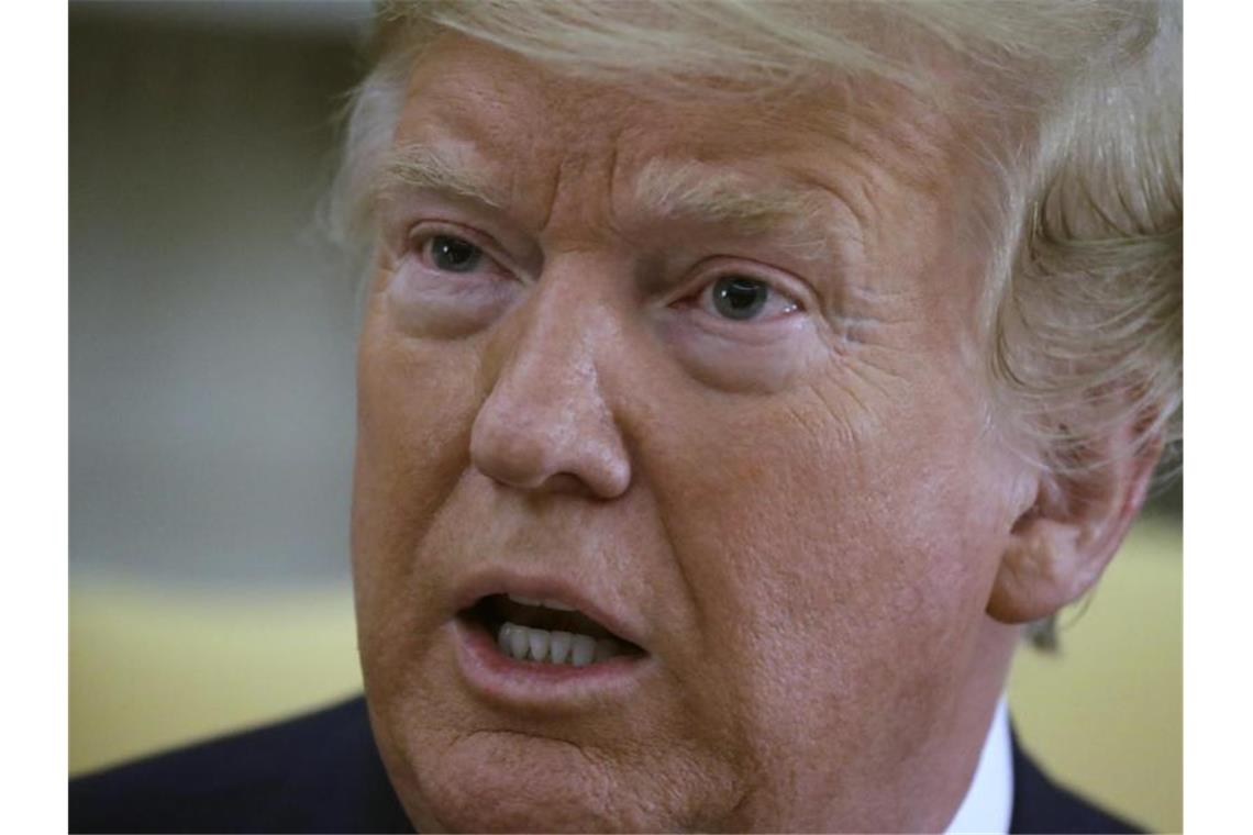 Trump würde schädliche Informationen über Rivalen annehmen US-Präsident Donald Trump: „Es ist nichts falsch daran, sich das anzuhören.“ Foto: Evan Vucci/AP