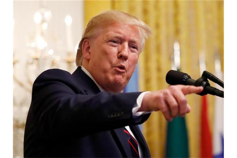 US-Präsident Donald Trump hält sich für unschuldig. Foto: Carolyn Kaster/AP