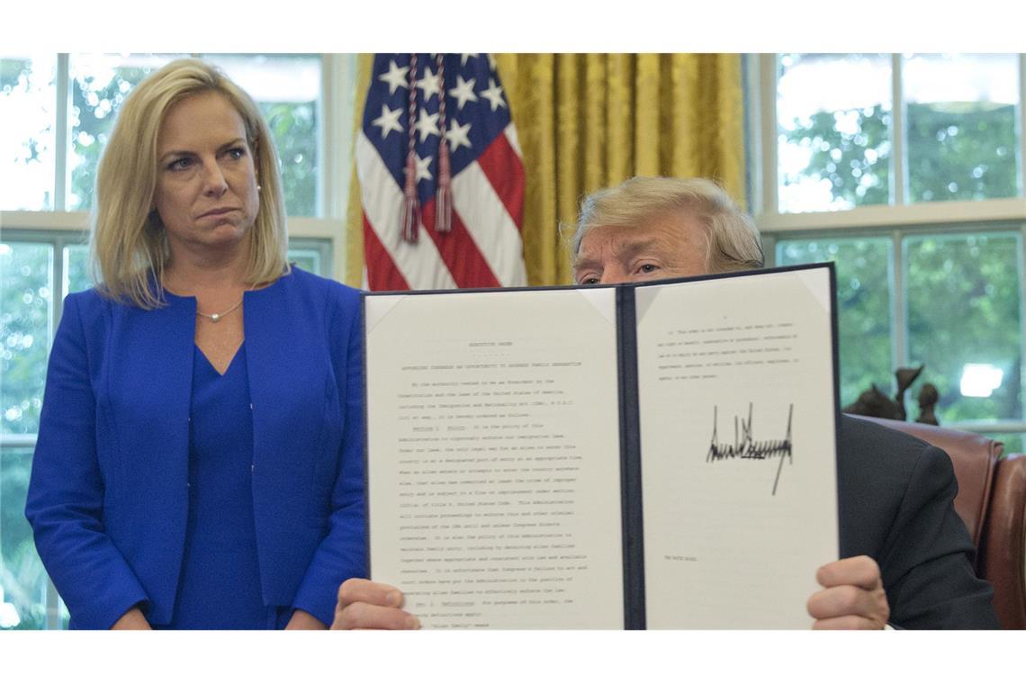 Trump unterzeichnet Dekrete im Kampf gegen „woke“ Unis US-Präsident Donald Trump hat ein Dekret gegen „woke“ Universitäten. (Archivbild)