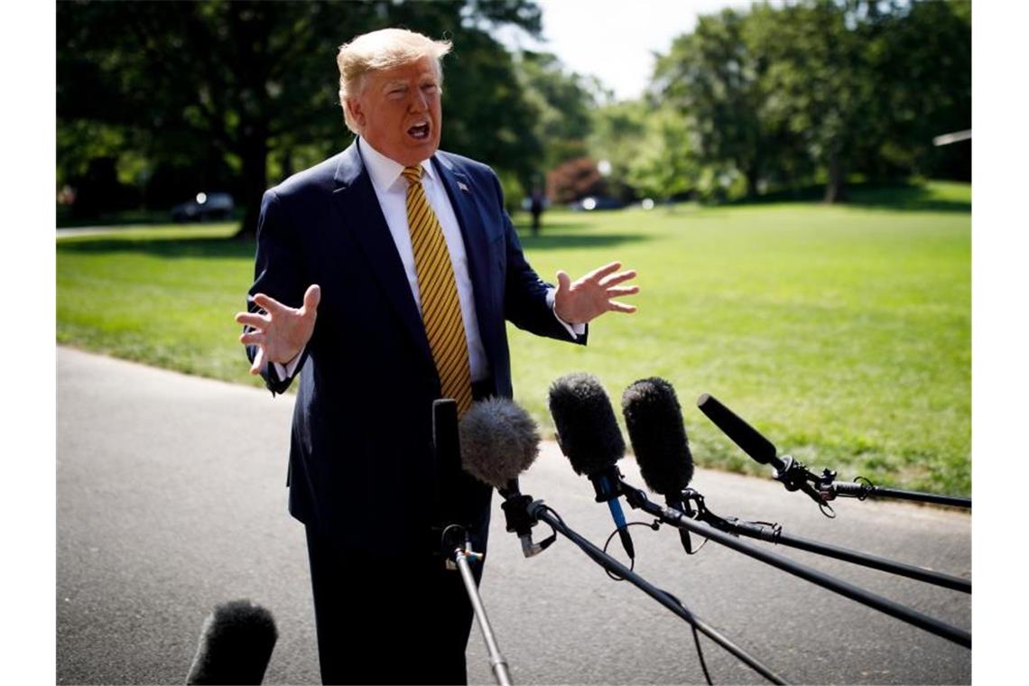 USA wollen Anti-Iran-Bündnis schmieden US-Präsident Donald Trump hat neue Sanktionen gegen den Iran angekündigt. Foto: Ting Shen/XinHua