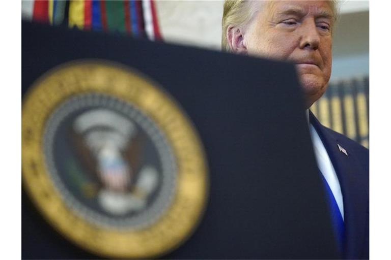 US-Präsident Donald Trump im Oval Office des Weißen Hauses. Foto: Patrick Semansky/AP/dpa