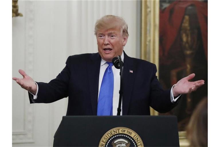 US-Präsident Donald Trump ist schwer unzufrieden mit dem Vorgehen der Demokraten. Foto: Alex Brandon/AP/dpa