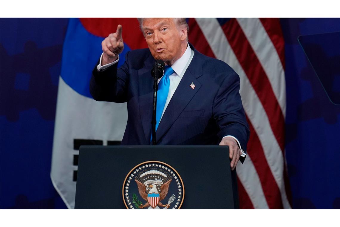 US-Präsident Donald Trump kündigt Atomwaffentests an.