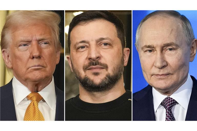 US-Präsident Donald Trump (li.) und Kreml-Chef Wladimir Putin (re.) treffen sich am Freitag in Alaska. Laut einem US-Botschafter könnte auch der ukrainische Präsident Wolodymyr Selenskyj dabei sein.