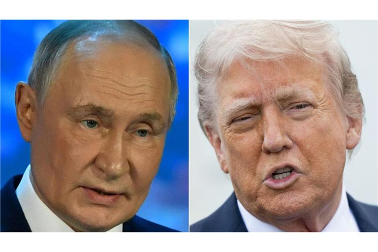 US-Präsident Donald Trump (rechts) und Kremlchef Wladimir Putin wollen sich in Budapest treffen.