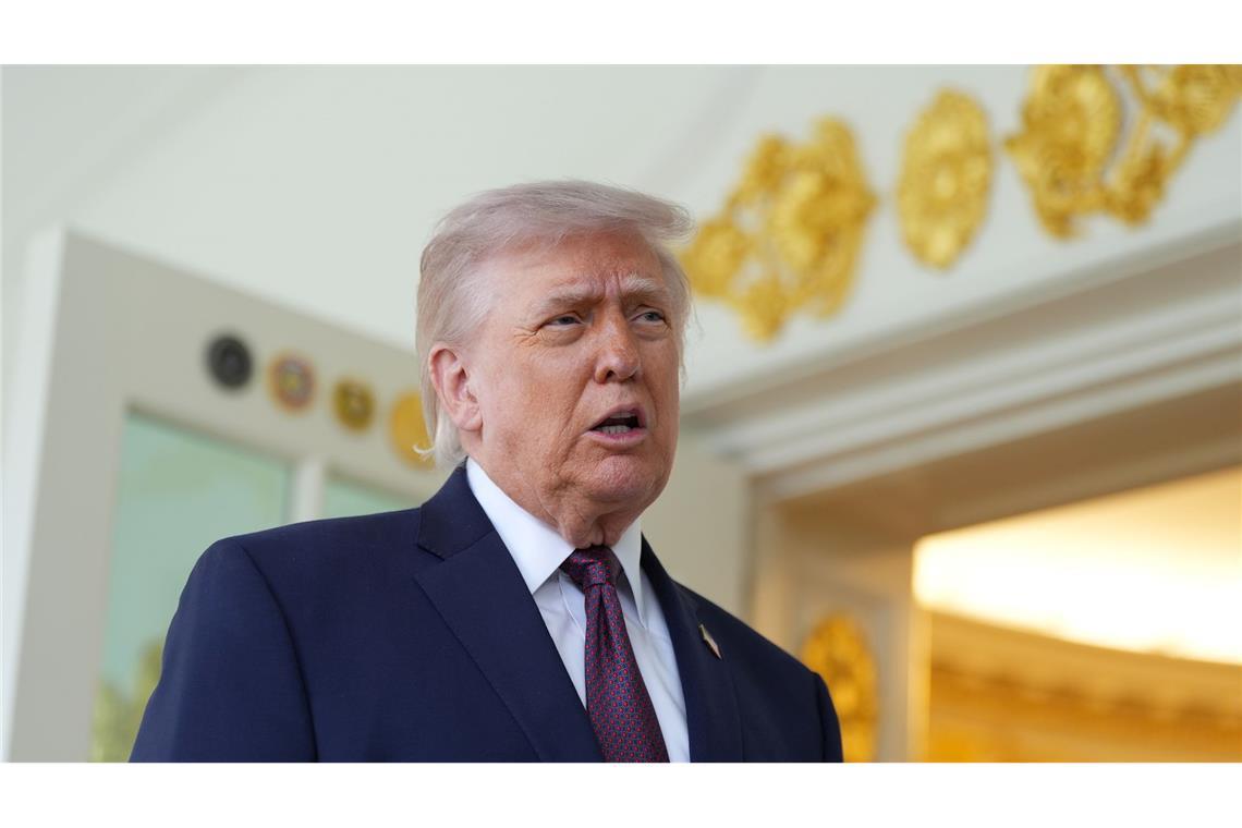 US-Präsident Donald Trump setzt erneut auf ein baldiges Ende des Krieges