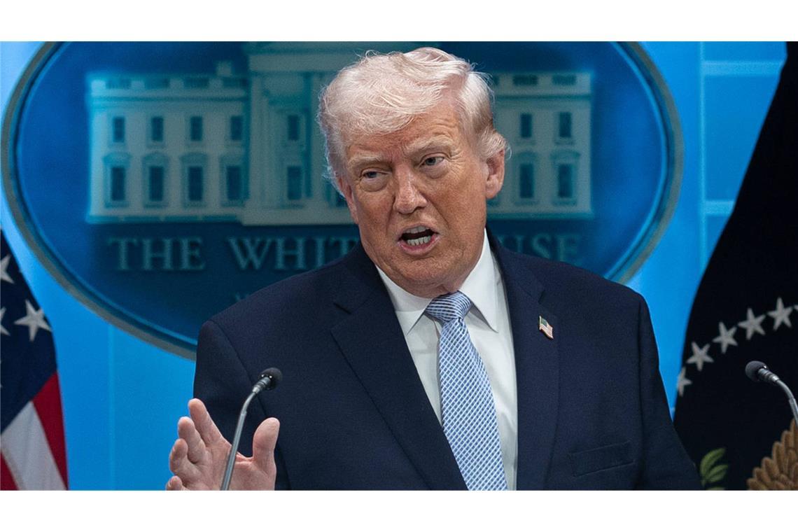 US-Präsident Donald Trump steht nach der Verkündung der Waffenruhe in der Kritik.