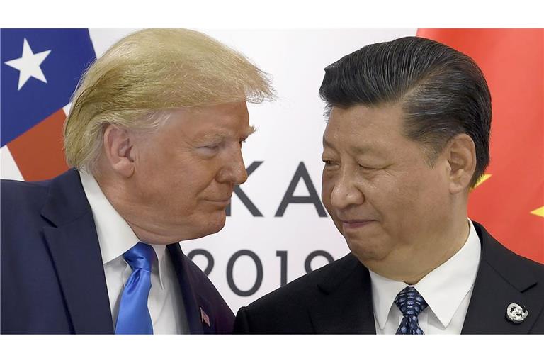 US-Präsident Donald Trump und der chinesische Präsident XI Jinping im Jahr 2019 (Archivbild).