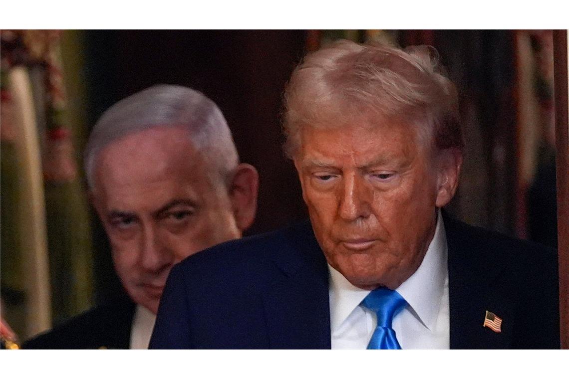 Trump will US-Übernahme von Gaza - was bedeutet das? US-Präsident Donald Trump und der israelische Ministerpräsident Benjamin Netanjahu.