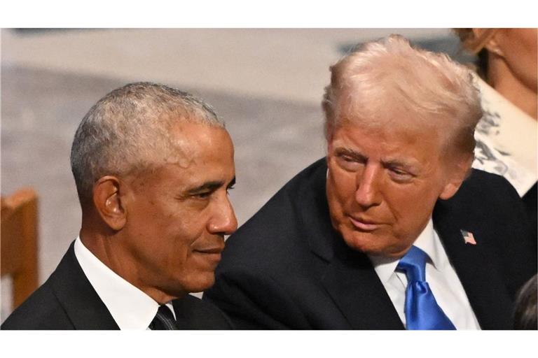 US-Präsident Donald Trump und Ex-Präsident Barack Obama (Archivbild).