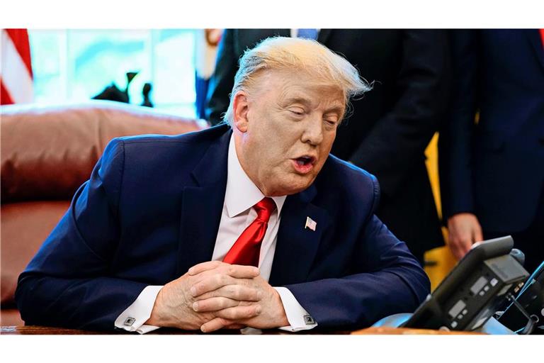 US-Präsident Donald Trump verkündete zusätzliche Zölle auf Importe aus China. (Archivbild)