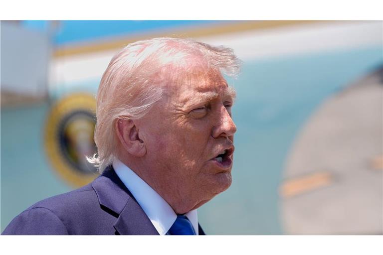 US-Präsident Donald Trump. Viele Deutsche lehnen den Angriff auf den Iran ab (Symbolfoto).