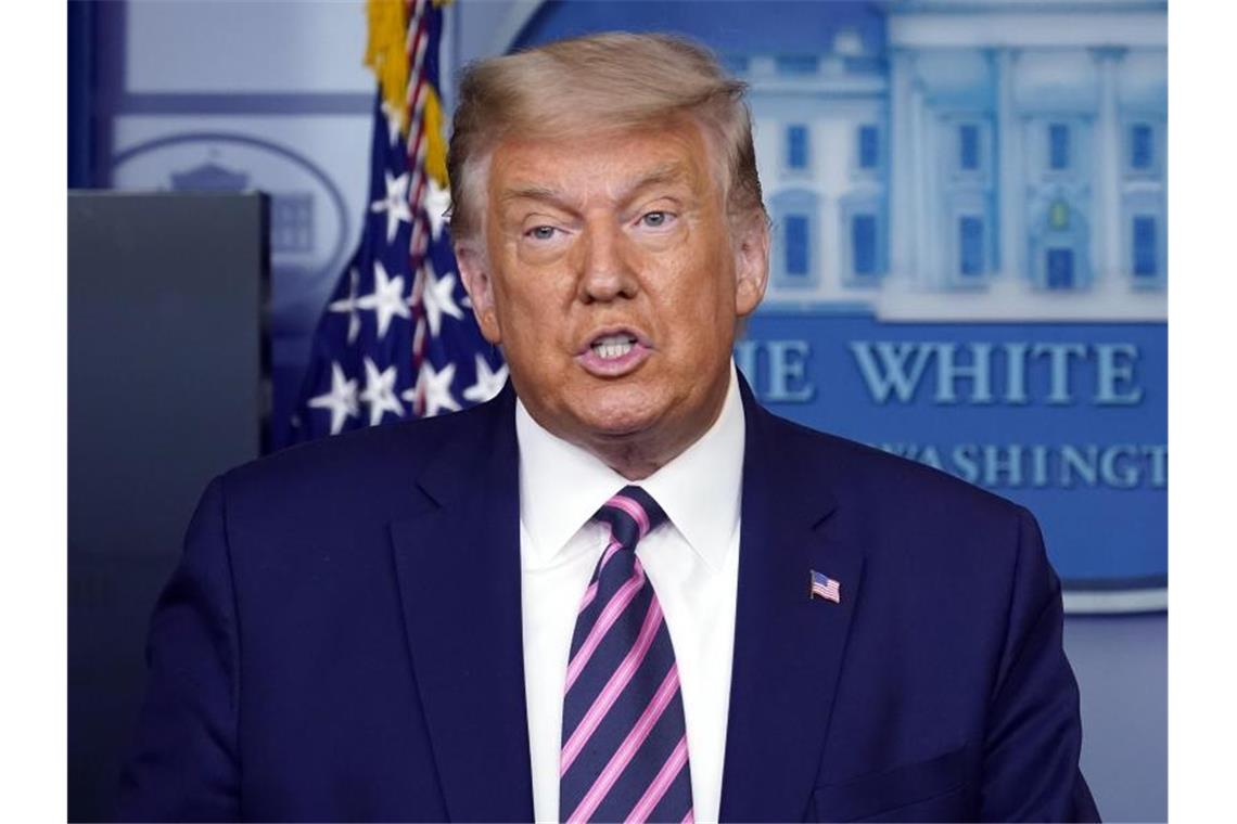 Trump will friedliche Machtübergabe nicht garantieren US-Präsident Donald Trump will sich für den Fall seiner Niederlage bei der Wahl im November nicht auf eine friedliche Machtübergabe festlegen. Foto: Alex Brandon/AP/dpa