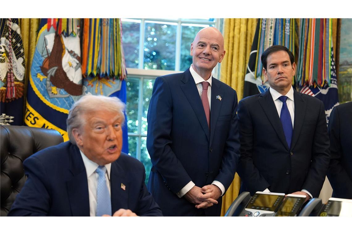 US-Präsident Donald Trump wird bei der Auslosung dabei sein. (Archivbild)