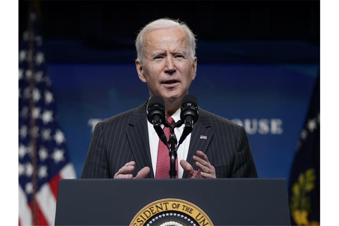 US-Präsident Joe Biden: „Das Militär muss die Macht, die es an sich gerissen hat, abgeben.“. Foto: Patrick Semansky/AP/dpa