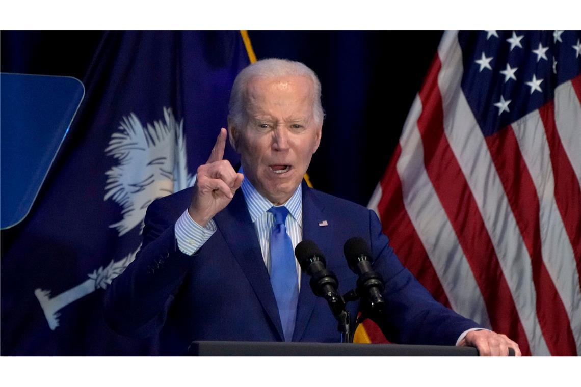 US-Präsident Joe Biden: Der Anschlag sei "von radikalen, vom Iran unterstützten militanten Gruppen" verübt worden.