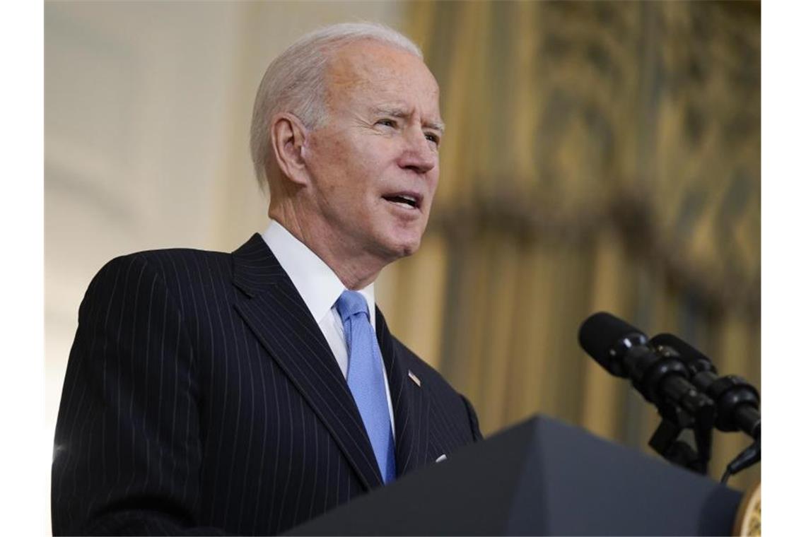 US-Präsident Joe Biden drückt bei den Impfungen weiterhin aufs Gaspedal. Foto: Evan Vucci/AP/dpa