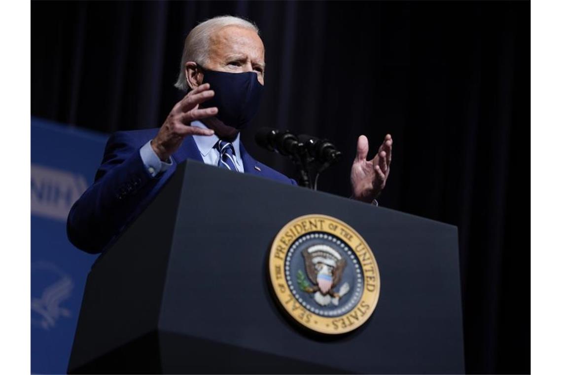 US-Präsident Joe Biden erklärt sich bereit, mit den Iranern über das Atomabkommen zu sprechen. Foto: Evan Vucci/AP/dpa