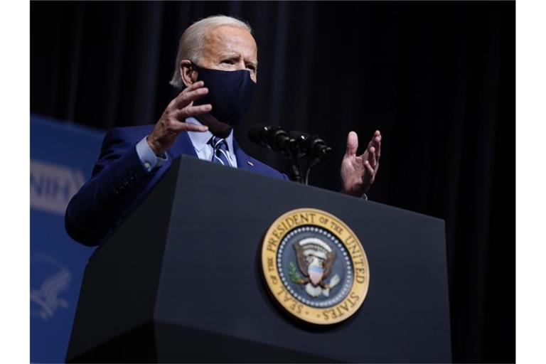US-Präsident Joe Biden erklärt sich bereit, mit den Iranern über das Atomabkommen zu sprechen. Foto: Evan Vucci/AP/dpa