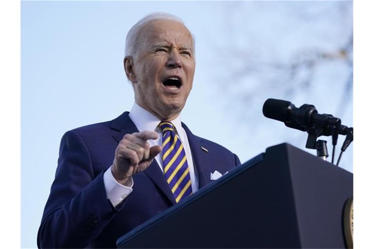 US-Präsident Joe Biden hat die Erstürmung des US-Kapitols als „versuchten Putsch“ bezeichnet. Foto: Patrick Semansky/AP/dpa