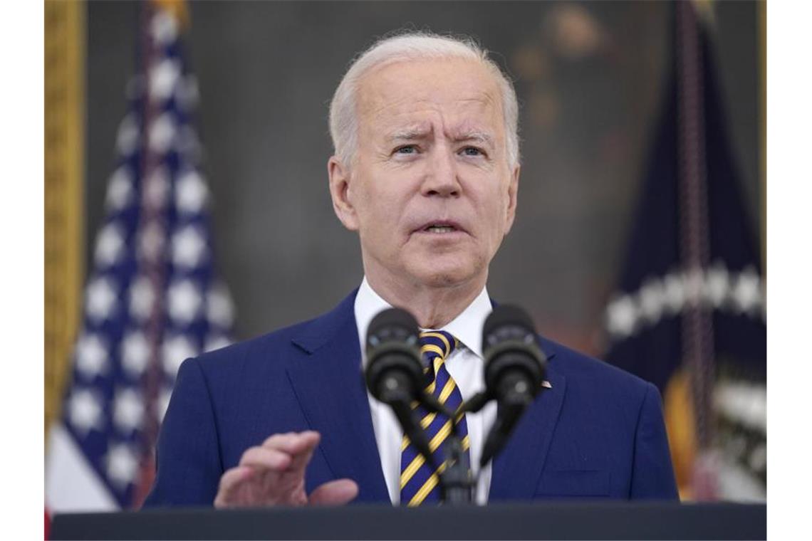 US-Präsident Joe Biden hat die Luftangriffe angeordnet. Foto: Evan Vucci/AP/dpa