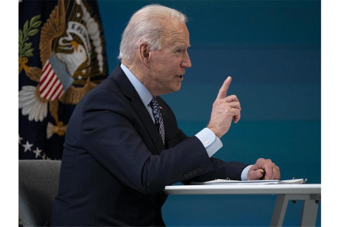 US-Präsident Joe Biden hat Luftangriffe gegen pro-iranische Milizen in Syrien befohlen. Foto: Evan Vucci/AP/dpa