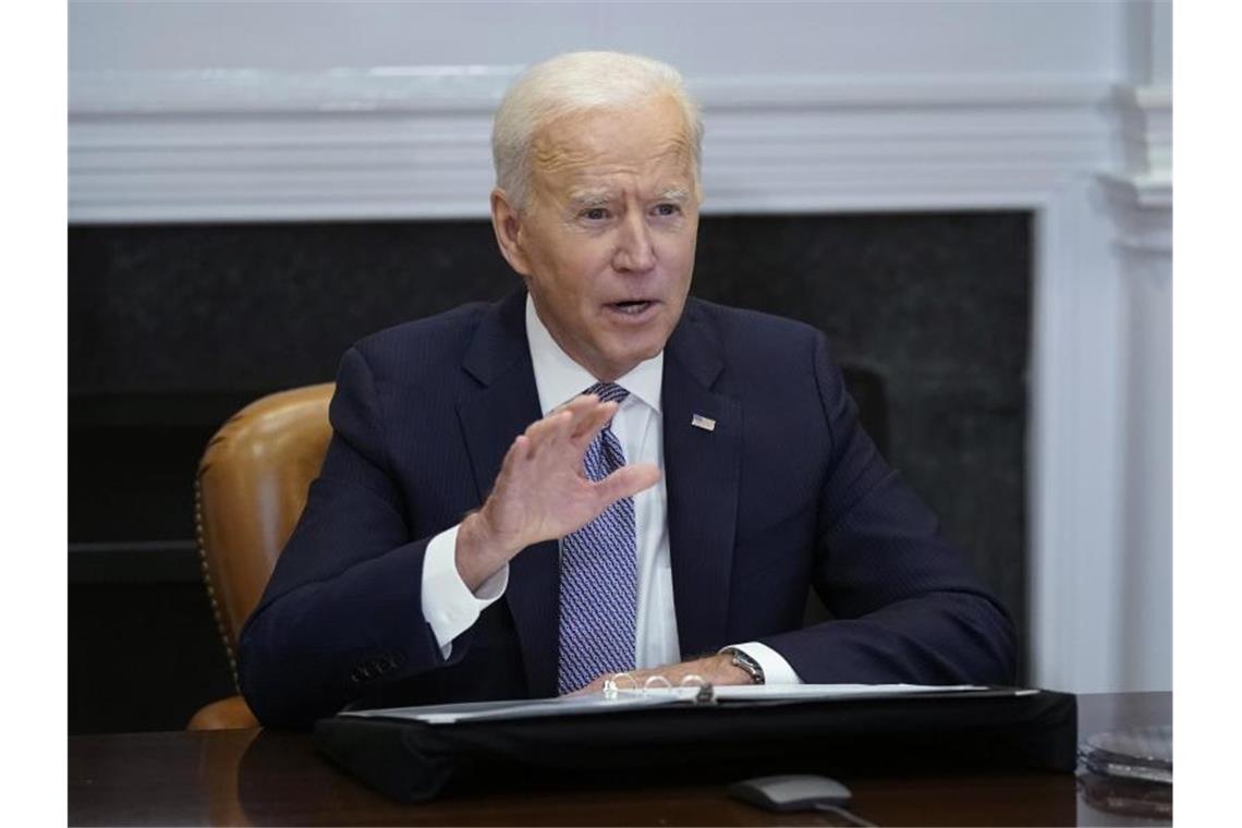 Ukraine-Konflikt: Biden schlägt Putin Gipfeltreffen vor US-Präsident Joe Biden hat Russland ein Treffen vorgeschlagen. Foto: Patrick Semansky/AP/dpa