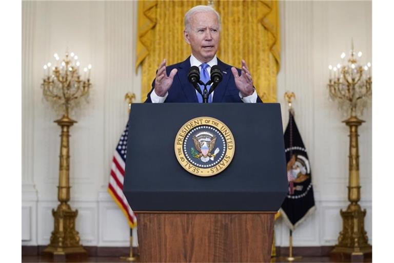 US-Präsident Joe Biden hat Sanktionen gegen finanzielle Unterstützer der Terrororganisation Al-Kaida in der Türkei verhängt. Foto: Evan Vucci/AP/dpa
