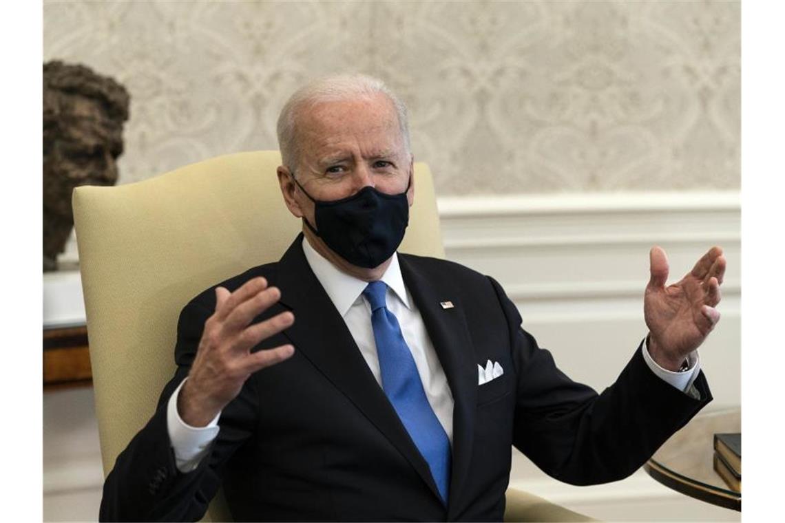 US-Präsident Joe Biden ist mit der Corona-Politik mehrerer Bundesstaaten nicht einverstanden. Foto: Alex Brandon/AP/dpa