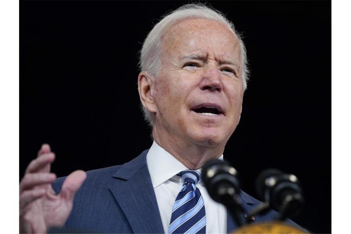 US-Präsident Joe Biden setzt zur Bekämpfung von Corona auf eine Impflicht für weite Teile der amerikanischen Gesellschaft. Foto: Evan Vucci/AP/dpa