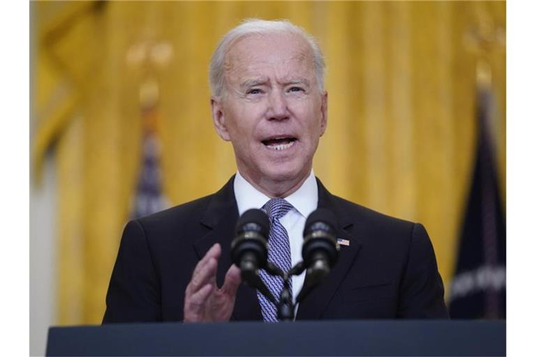 US-Präsident Joe Biden spricht sich im Nahost-Konflikt für eine Waffenruhe aus. Foto: Evan Vucci/AP/dpa
