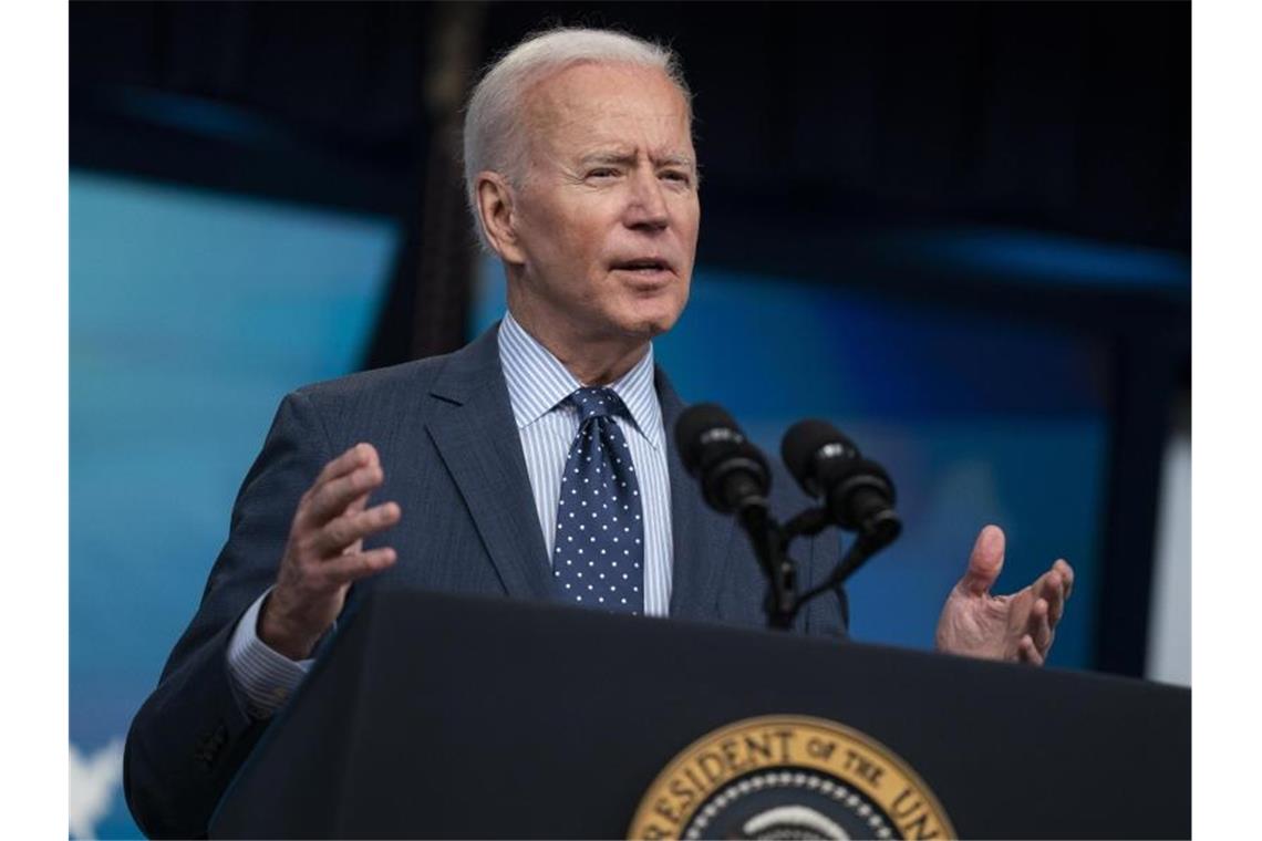 US-Präsident Joe Biden verschärft das Vorgehen gegen chinesische Firmen mit angeblichen Verbindungen zum chinesischen Militär. Foto: Evan Vucci/AP/dpa