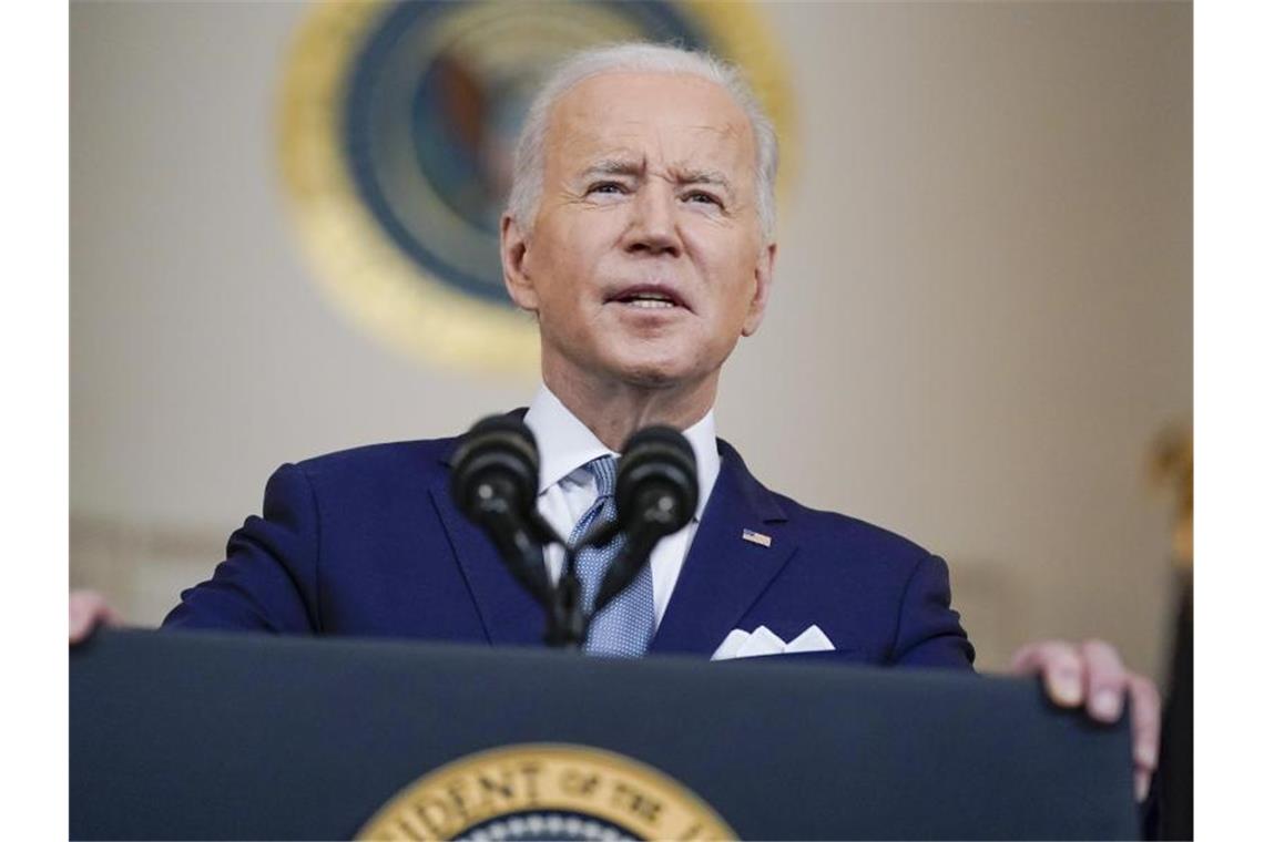 Auch USA wollen Sanktionen gegen Putin verhängen US-Präsident Joe Biden will Sanktionen gegen Russlands Präsidenten Wladimir Putin verhängen. Foto: Carolyn Kaster/AP/dpa