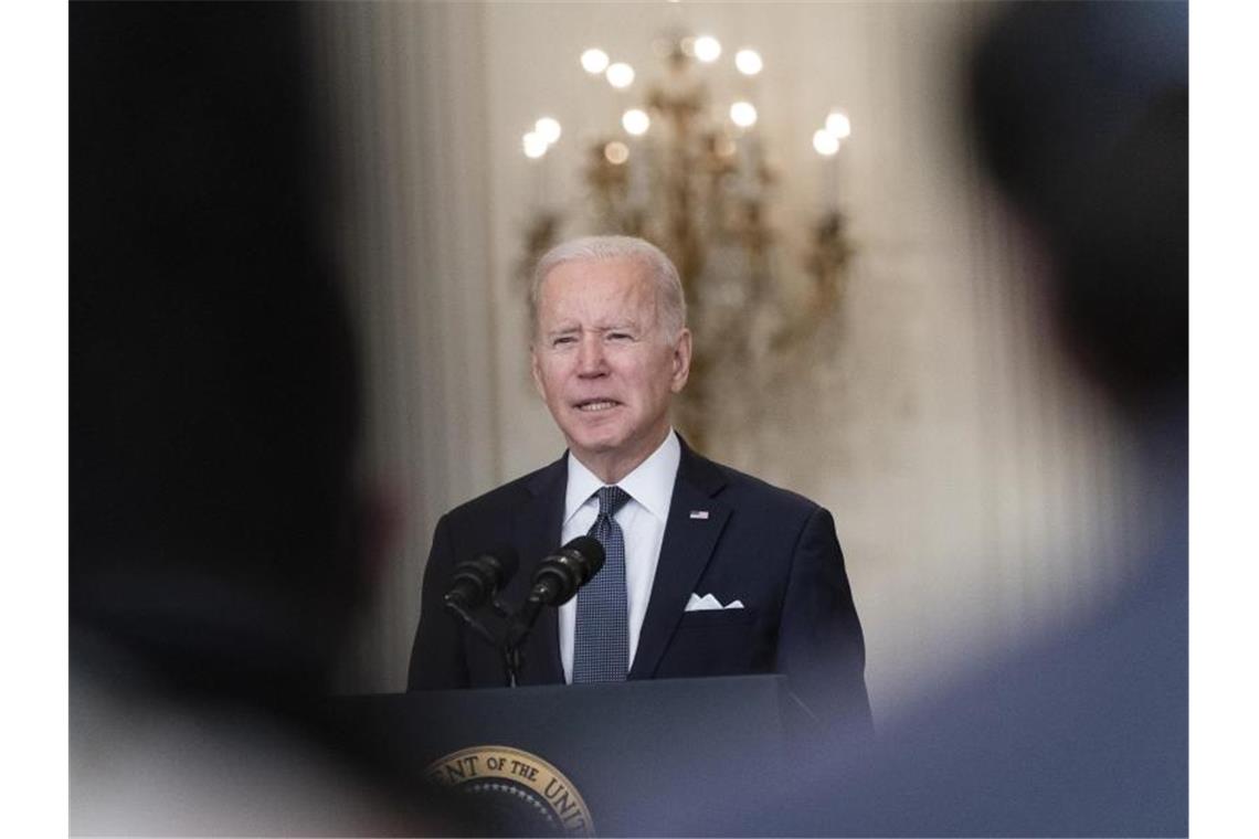 Scholz und Biden: Risiko einer Aggression Russlands bleibt US-Präsident Joe Biden zum angeblichen Truppenabzug Russlands: „Das wäre gut, aber wir haben das noch nicht verifiziert.“. Foto: Alex Brandon/AP/dpa