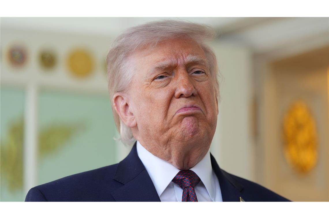 US-Präsident Trump. Die USA haben eigenen Angaben nach mit der Blockade der Straße von Hormus begonnen (Archivfoto).