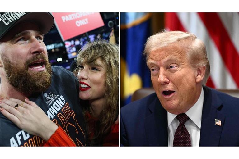US-Präsident Trump gratuliert Taylor Swift und Travis Kelce zur Verlobung. (Archivbild)