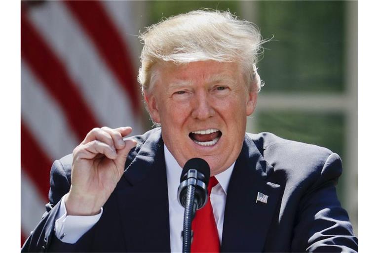 US-Präsident Trump hatte im Juni 2017 angekündigt, sich aus dem Pariser Klimaabkommen zurückzuziehen. Foto: Pablo Martinez Monsivais/AP/dpa