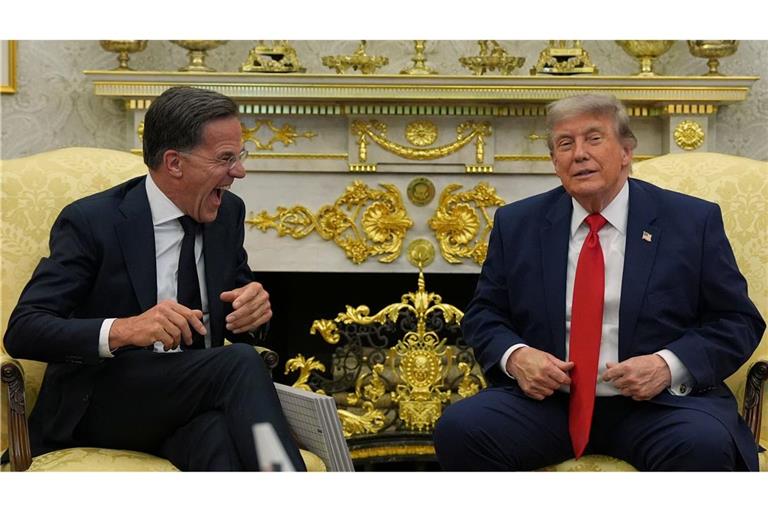 US-Präsident Trump lobt Nato-Generalsekretär Rutte.