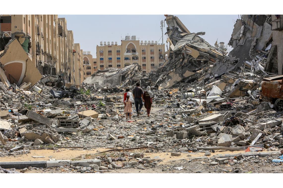 Netanjahu will mit Trump Israels Feinde besiegen US-Präsident Trump preist den verwüsteten Gazastreifen für seine "phänomenale Lage". (Archivbild)