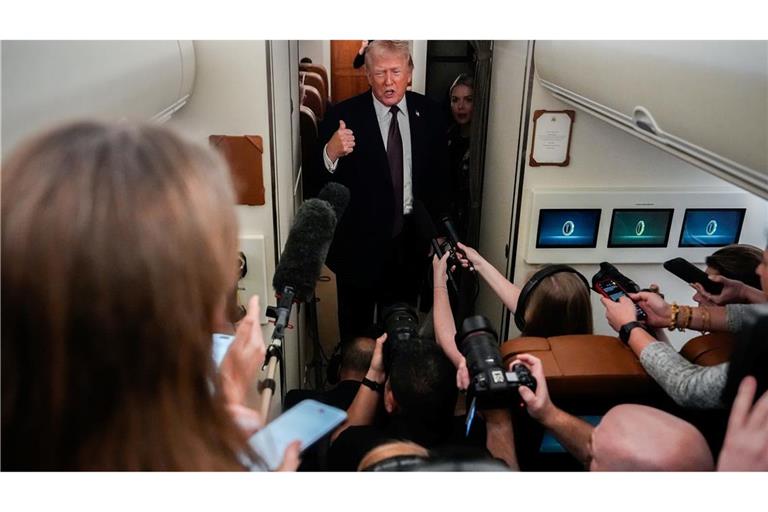 US-Präsident Trump übt Druck auf den Iran aus.