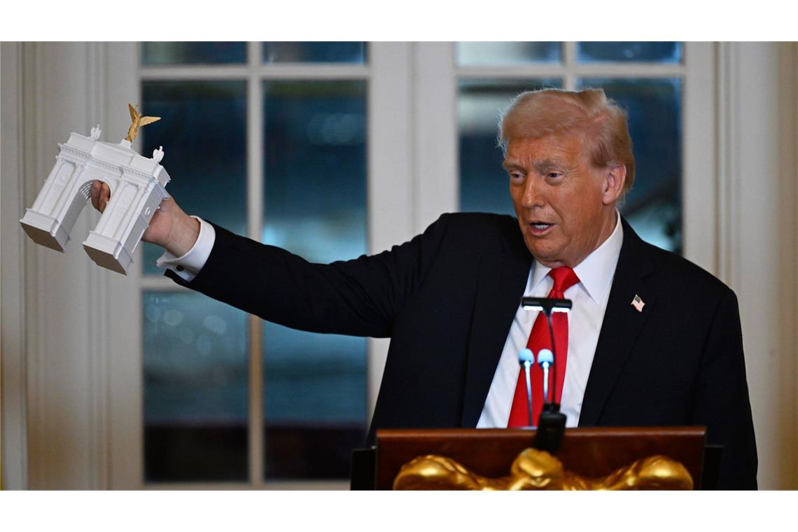 US-Präsident Trump will in Washington einen Triumphbogen bauen.