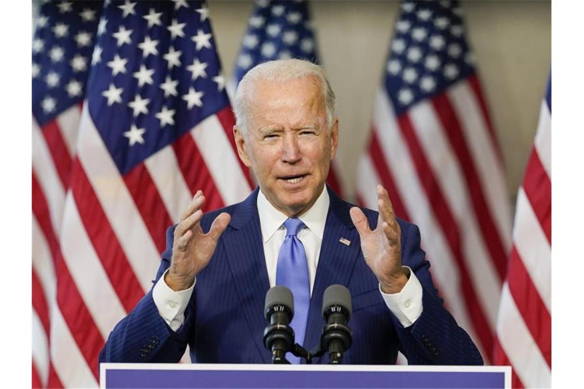 Biden: Trump lügt wie Goebbels US-Präsidentschaftskandidat Joe Biden spricht im „National Constitution Center“. Foto: Carolyn Kaster/AP/dpa