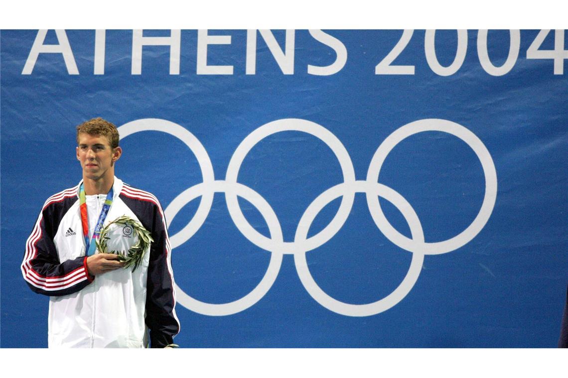 Freitag, der Dreizehnte: 13 erfreuliche Ereignisse US-Schwimmstar Michael Phelps war bei den Olympischen Spielen 2004 in Athen siegreich. (Archivbild)