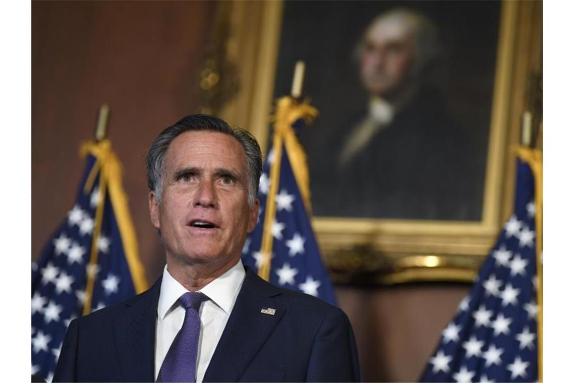 US-Senator Mitt Romney kritisiert Trumps Abzugspläne aus Deutschland heftig. Foto: Susan Walsh/AP/dpa