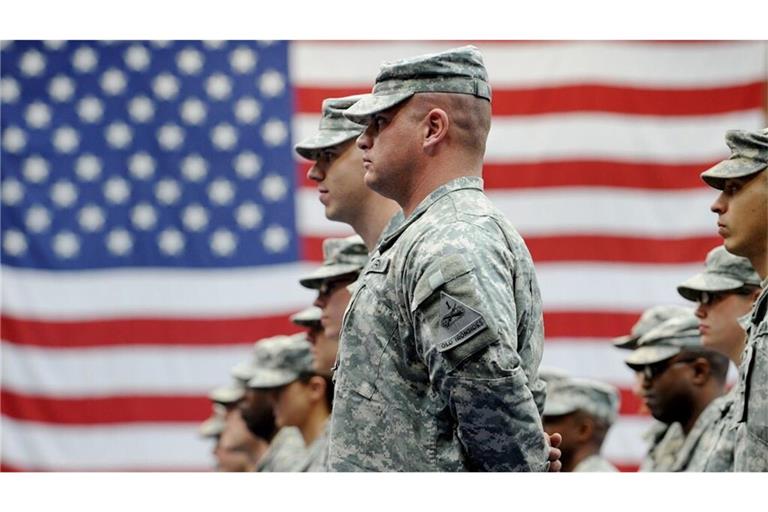US-Soldaten in Wiesbaden. Ein Teil von ihnen soll gehen.