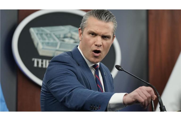 US-Verteidigungsminister Pete Hegseth äußert sich zum Krieg mit dem Iran. (Archivbild)