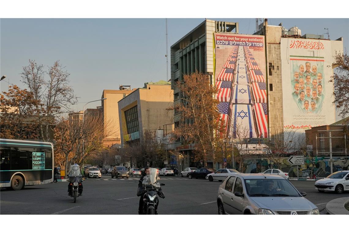 USA und Israel als Feindbild: Straßenszene im Iran.