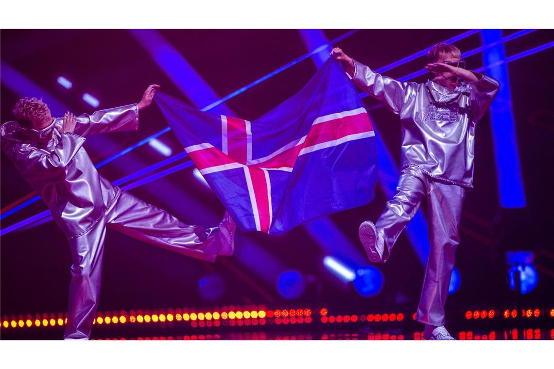 Væb aus Island mit dem Titel „Róa“ beim ESC 2025 (Archivbild).