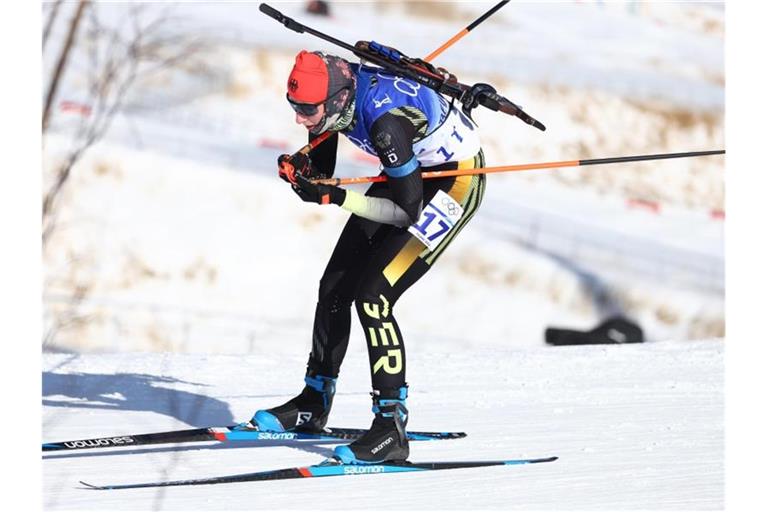 Vanessa Voigt hat beim Biathlon-Weltcup in Estland den zweiten Platz erreicht. Foto: Daniel Karmann/dpa