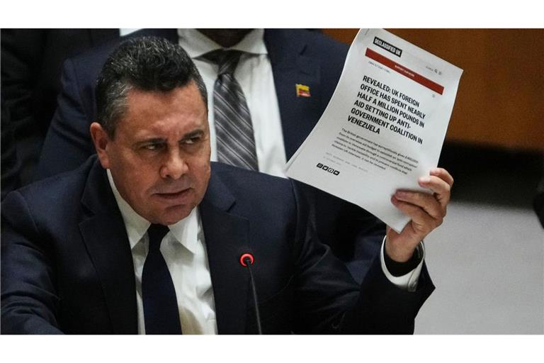 Venezuelas UN-Botschafter Samuel Moncada.